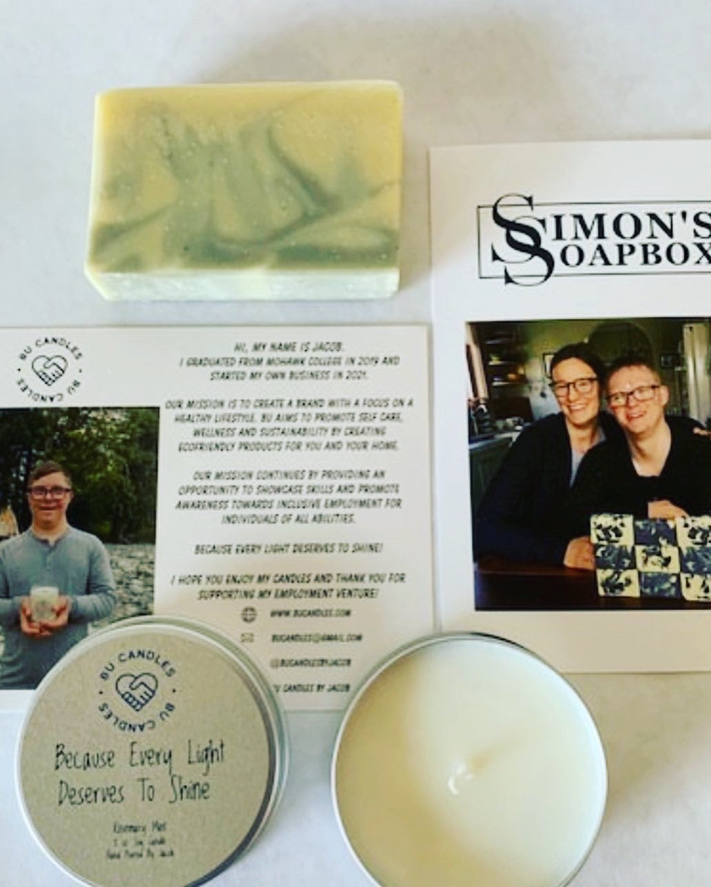 Rosemary Mint Candle and Soap Gift Set