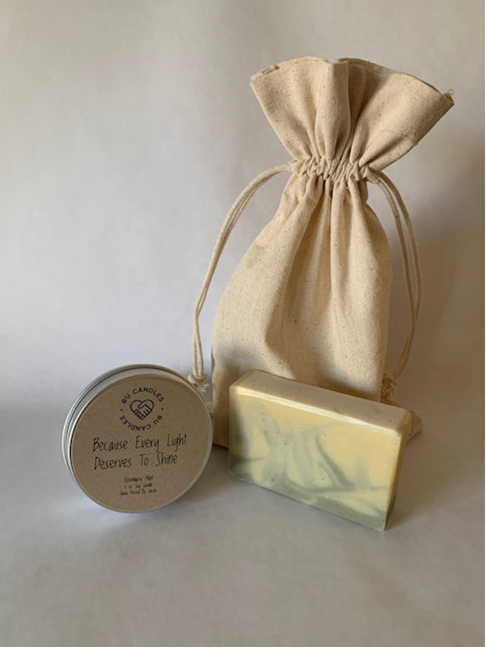 Rosemary Mint Candle and Soap Gift Set