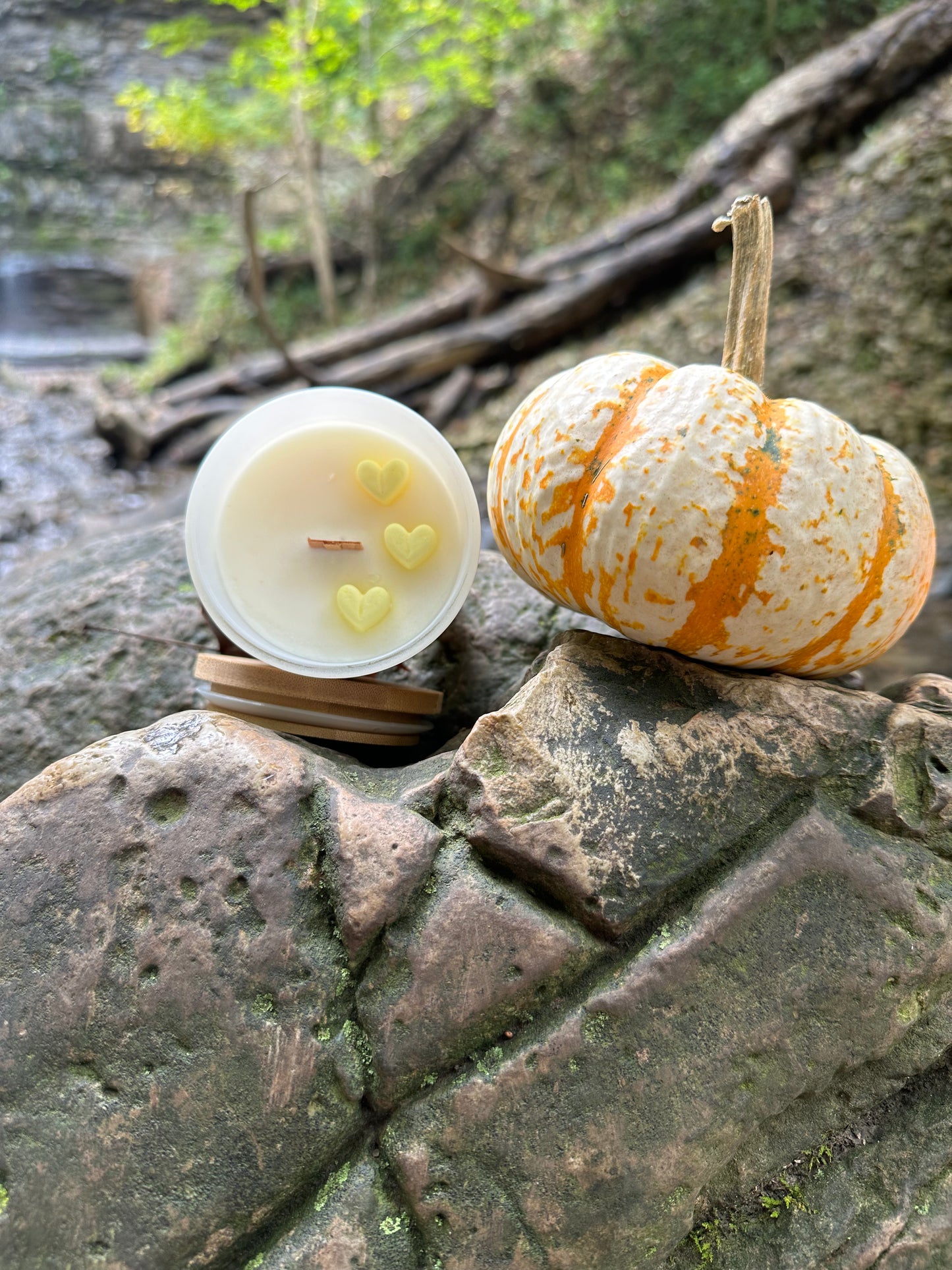 Cozy Vibes - Spiced Apple Cider - White Matte Jar with Bamboo Lid