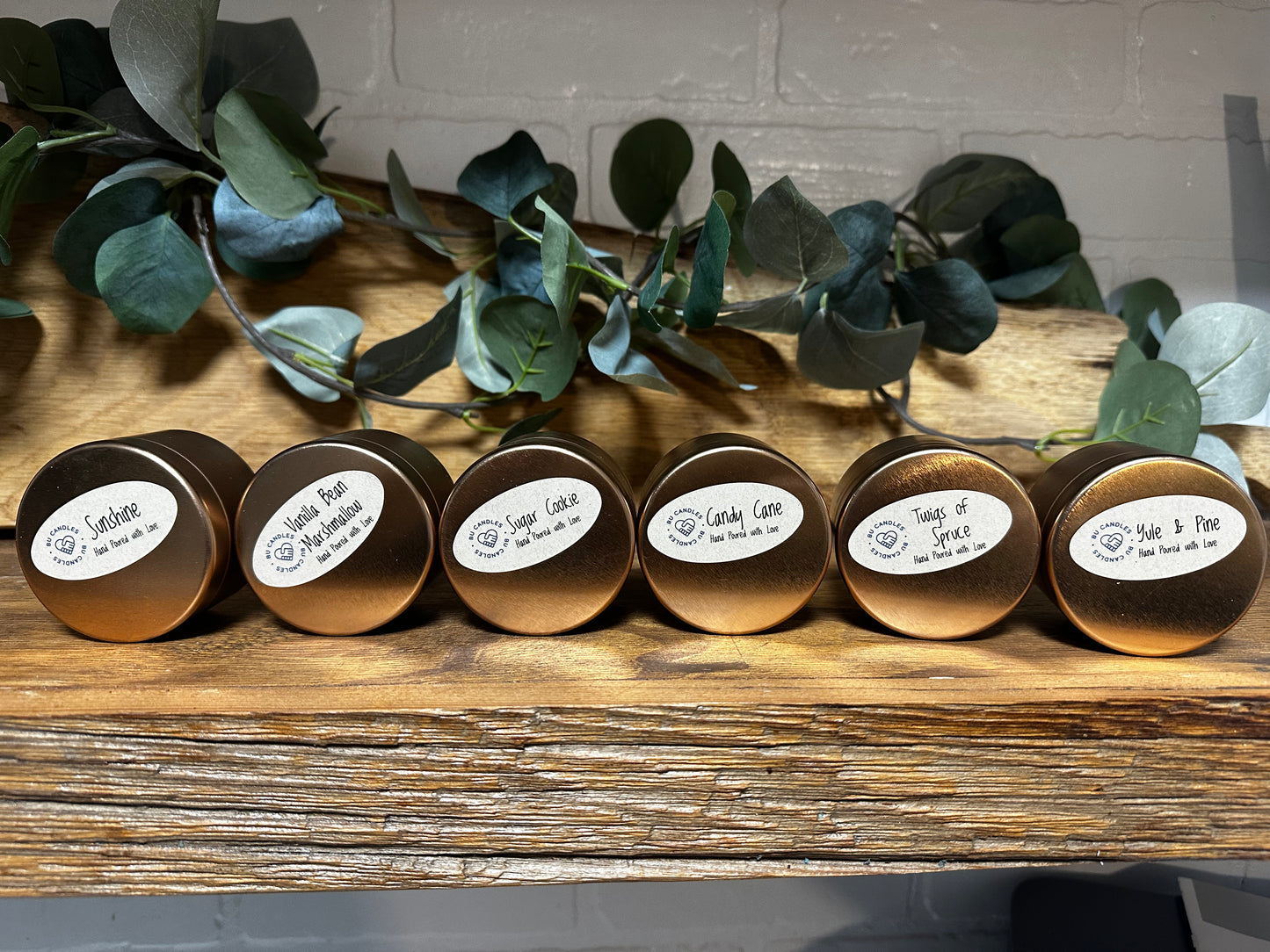 6 Candle Gift Box with Vogue Candle Tins