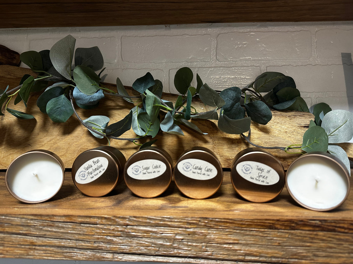 6 Candle Gift Box with Vogue Candle Tins