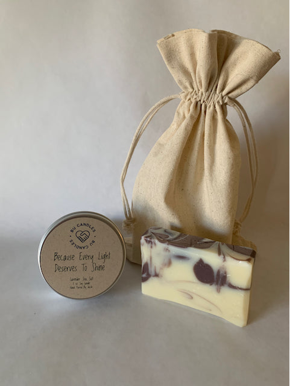 Lavender Candle and Soap Gift Set